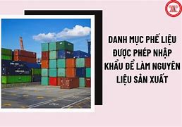 Danh Mục Phế Liệu Cấm Xuất Khẩu